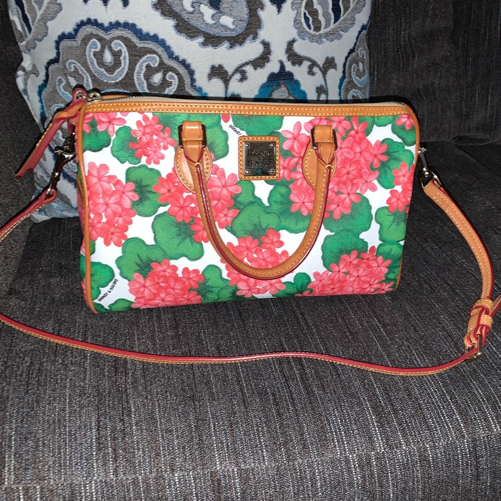 Dooney&Bourke Floral Satchel with small coin case